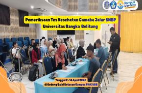 Pemeriksaan Kesehatan bagi CAMABA Jalur SNBP